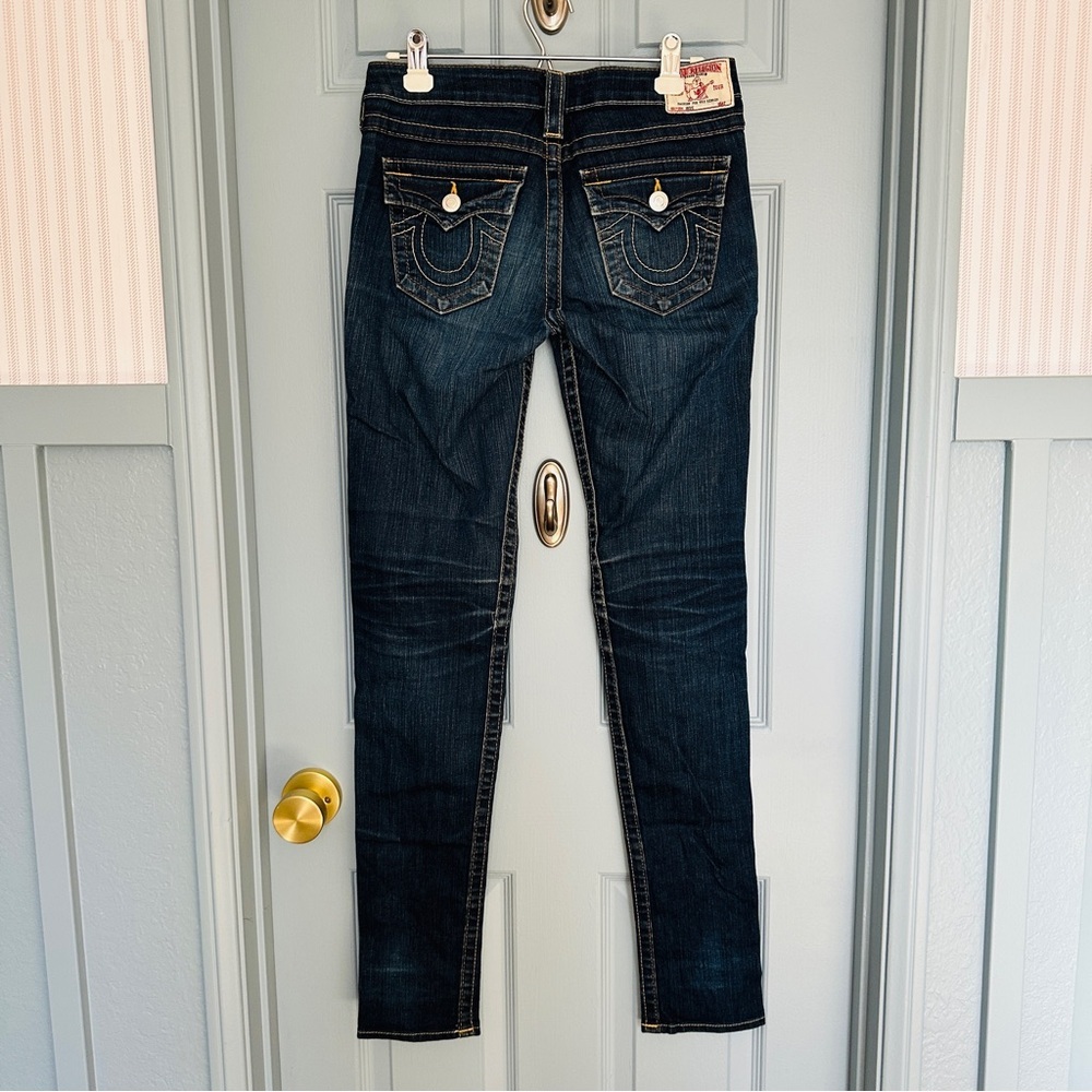 True Religion Women's Dark Denim Skinny Jeans - Picture 5 of 6